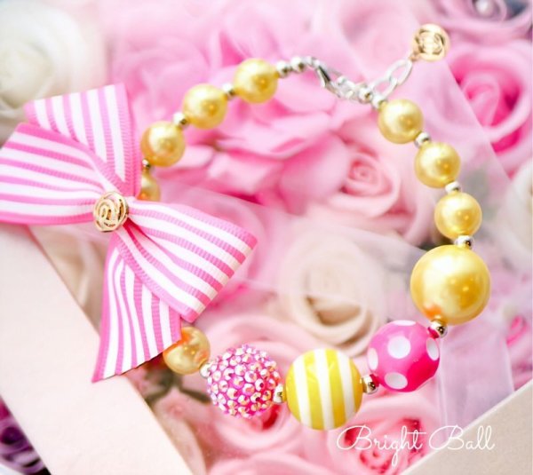 画像1: Bright Ball necklace（tropical candy） (1)